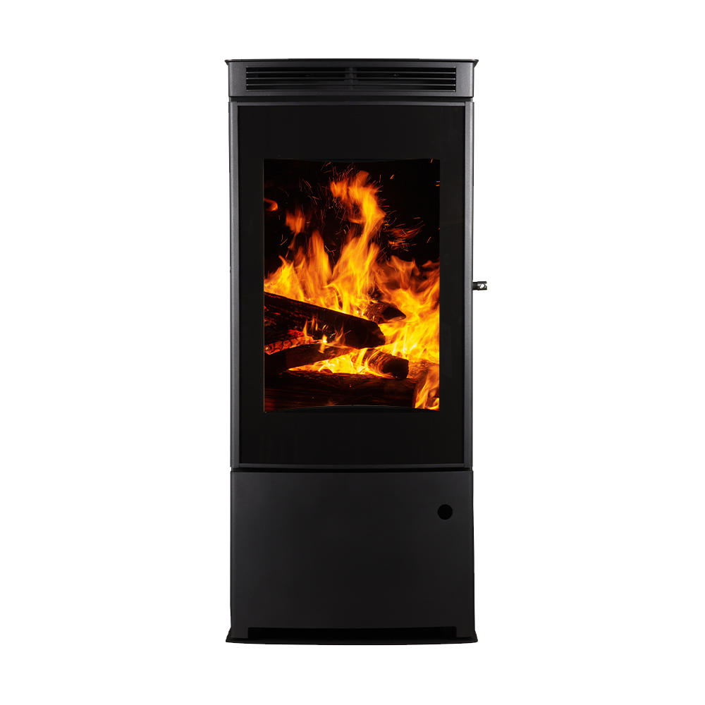 Poêle à bois étanche 3 vues - Vertical 105,5cm 9kW - BAHIA