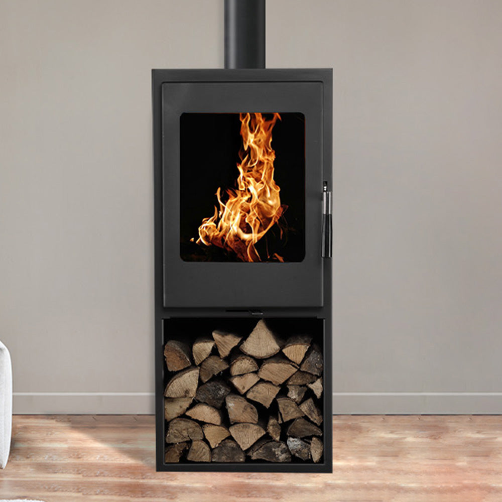 Poêle à bois étanche -Vertical 70cm 4,8kW - BARBARA