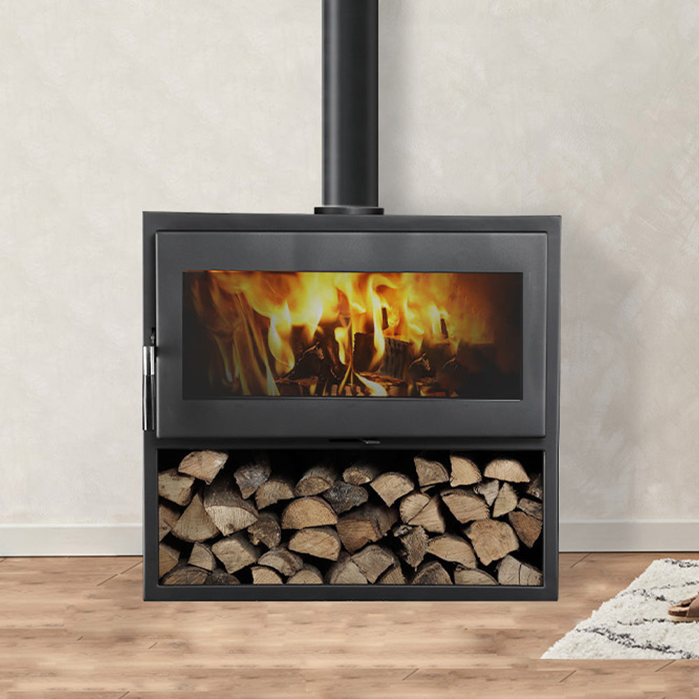 Poêle à bois - Horizontal 70 cm - 8,5 kW - MASSIMO